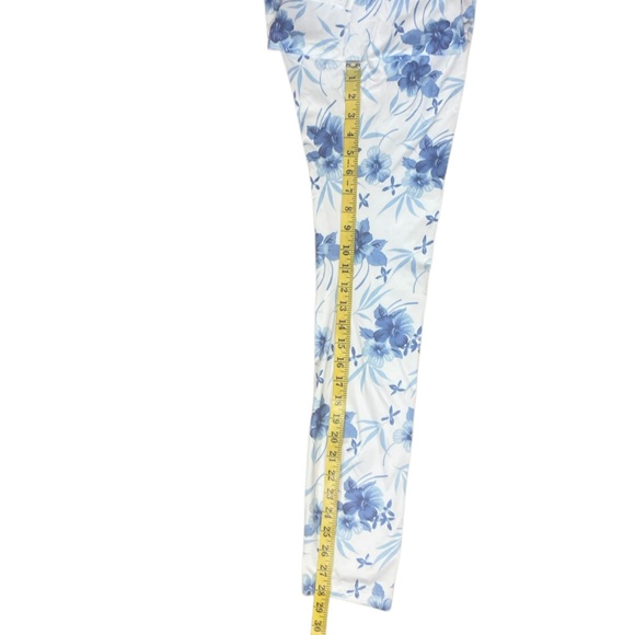 NWT LoveShackFancy Bogner Fire+Ice Blue Floral Base Layer Ski Leggings (AA) - Picture 11 of 16